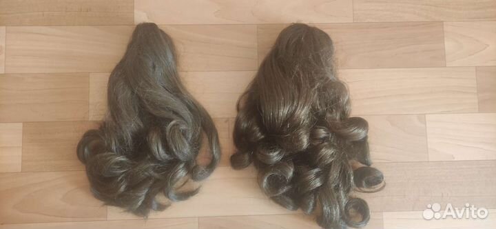 Хвост-шиньон на заколке (крабе)