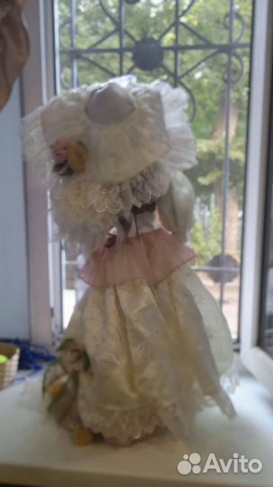 Большая фарфоровая кукла 80 см