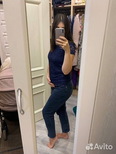 Блузка в офис кружевная с коротким рукавом