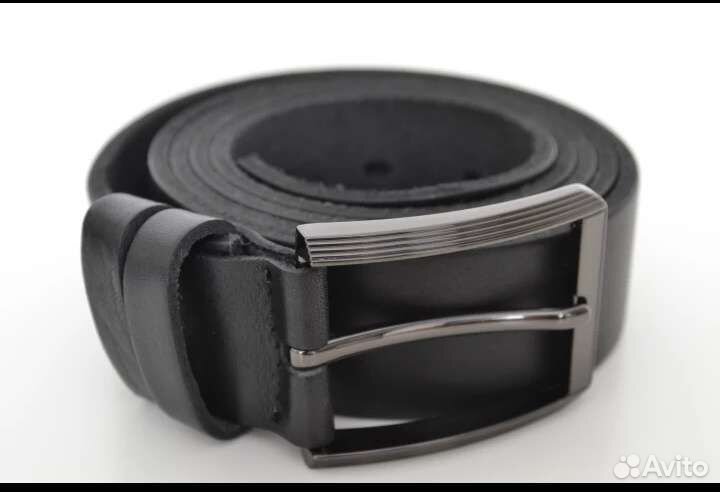 Мужской кожаный ремень новый
