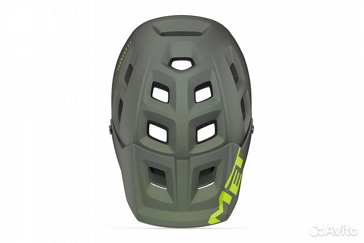 Велошлем MET Terranova mips (2023), серо-зеленый