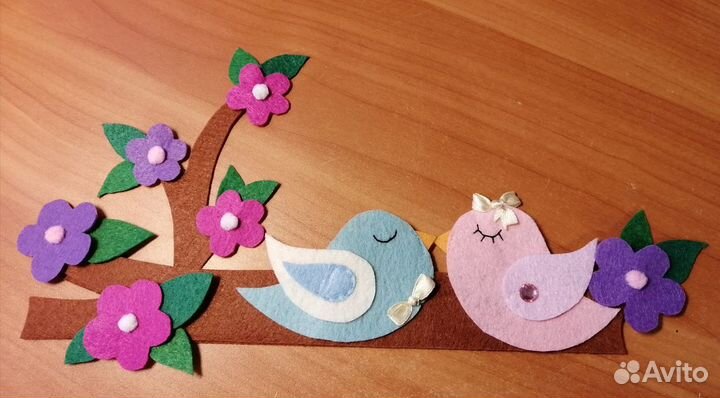 Фоторамка из фетра именная