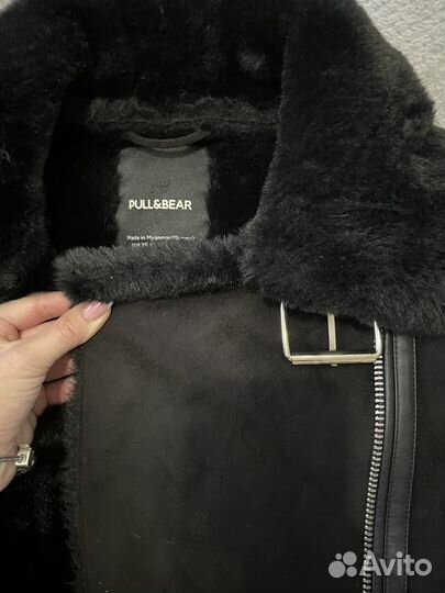 Дубленка авиатор pull&bear