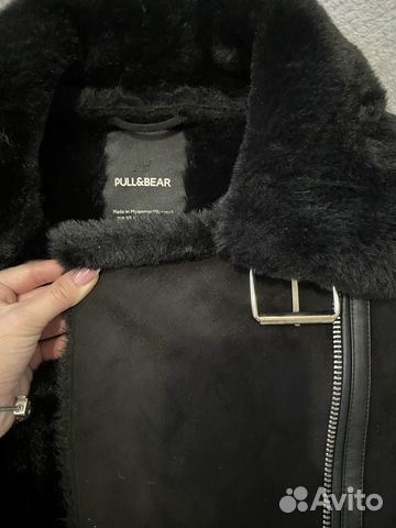 Дубленка авиатор pull&bear
