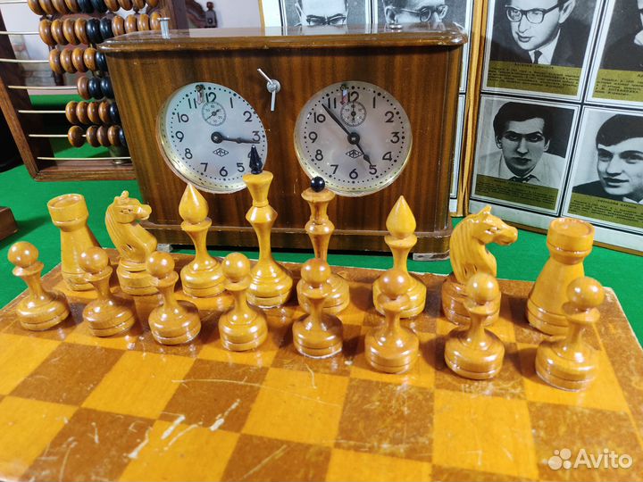 Шахматы старинные СССР 1950-60-е Доска 40 см «324