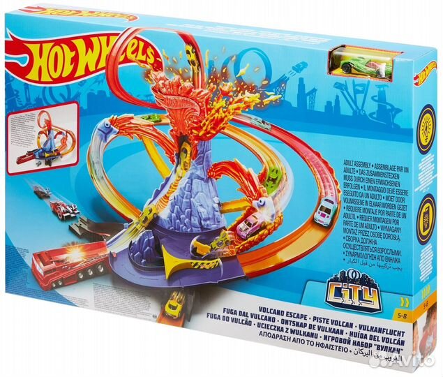 Трек Hot Wheels Сити Автотрек Вулкан с машинкой