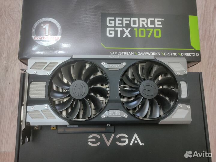 Видеокарта GTX 1070 evga ftw