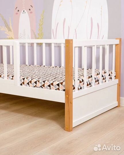 Детская кровать от 3 лет с бортиками