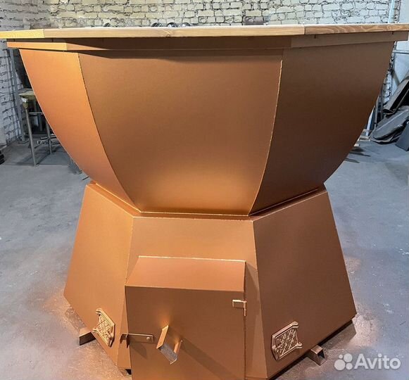 Банный чан на дровах