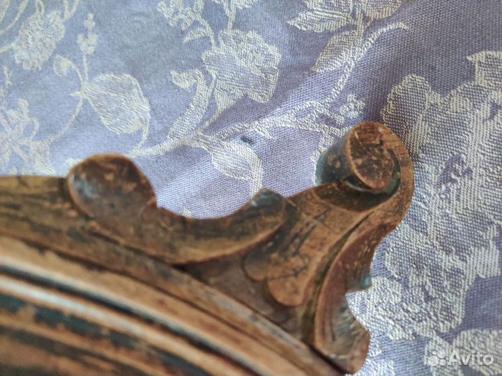 Старинное Зеркало настольное деревр