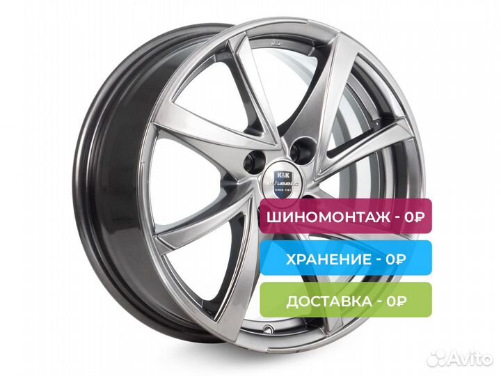 R15 4x100 6,5J ET50 D60,1 К&К Игуана (кс546) дарк