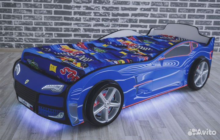 Детская кровать машина Turbo