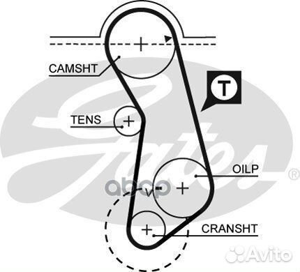 Рем.к-кт грм Audi 80/100, VW Golf/Jetta/Passat