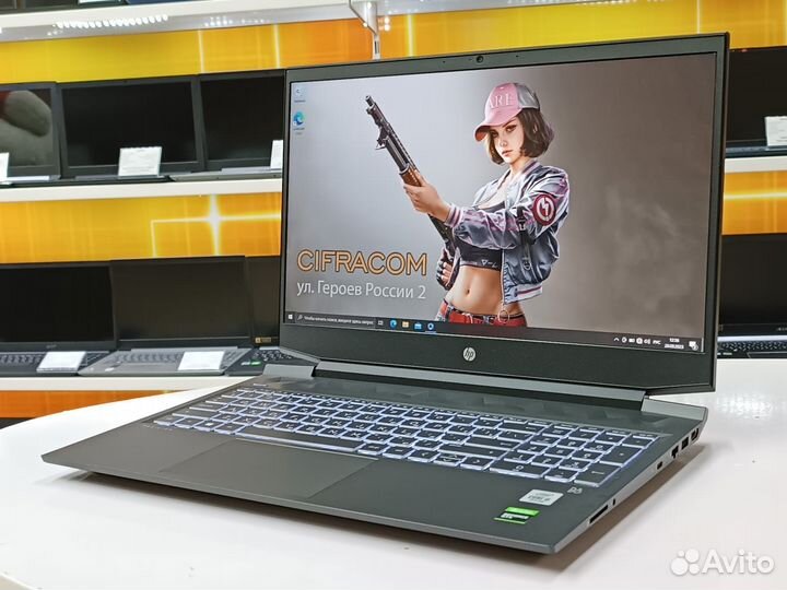 Игровой HP 16.1''IPS Intel corei5 10Th 16Gb 1650Ti