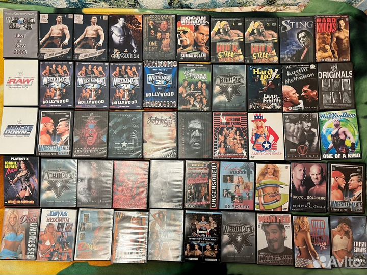 DVD диски с рестлингом WWE WWF TNA и др