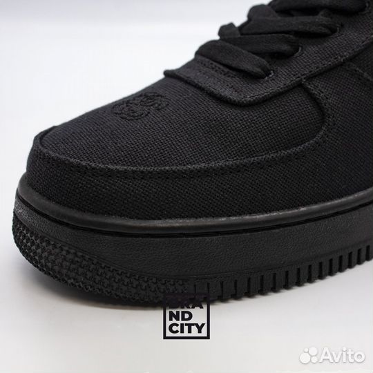 Nike x Stussy Air Force 1 Low 'Triple Black'