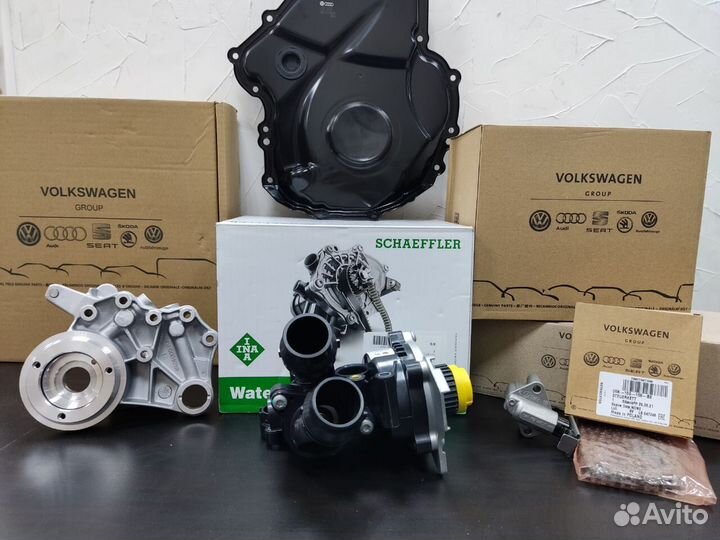 Помпа ина с термостатом Фольксваген Ауди 2.0 ген 2