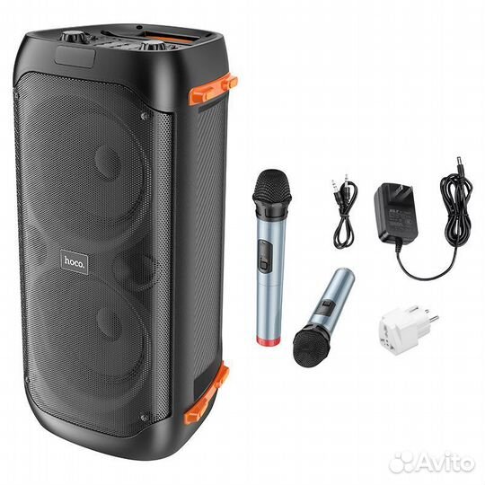 Портативная колонка hoco BS53 + 2 микрофона