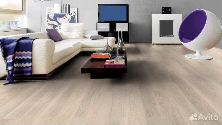 Ламинат Haro Tritty 100 Loft 4V Дуб белый выбеленный 530344 \ 535371