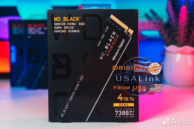 Wd Black SN850X 4Tb SSD M.2 купить в Москве | Электроника | Авито