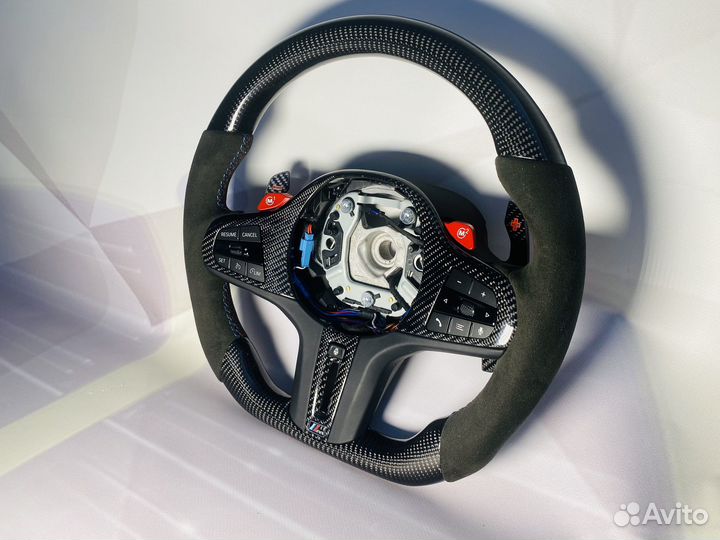 Руль BMW G серии карбон алькантара подогрев