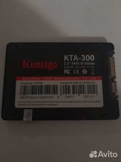 SSD- накопитель Kimtigo 120gb SATA