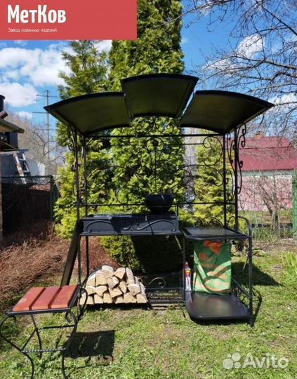 Мангал с крышей