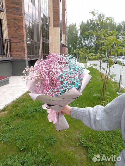 Букет цветов из гипсофилы, доставка