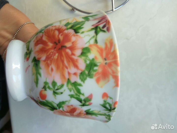 Новая пара чайная с подставкой