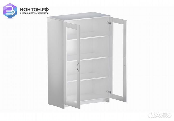Шкаф-витрина Сириус белый