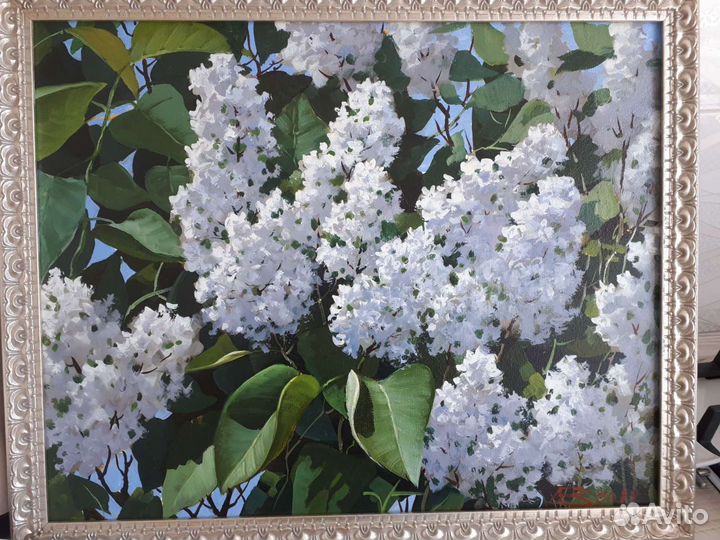 Картина Белая сирень