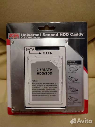 Переходник для HDD (optibay) AgeStar ssmr2S 2.5
