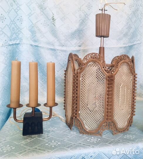 Люстра, бра, подвесы потолочные, ночник отл. сост