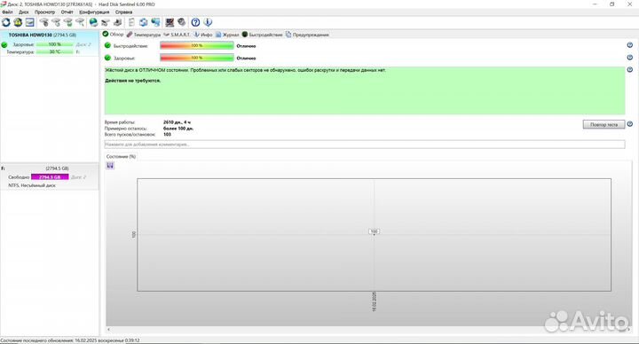 Продам диск HDD 3Tb