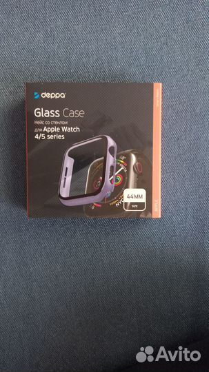 Кейс со стеклом для apple watch 4/5 44мм