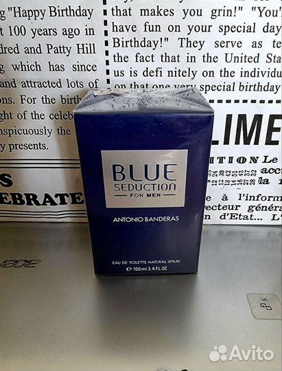 Туалетная вода antonio banderas blue MEN 100ML