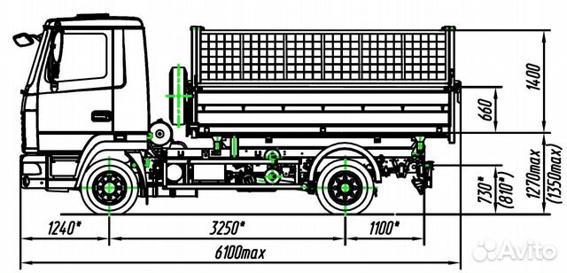 Автогидроподъемник кэмз на шасси газ 24 метра