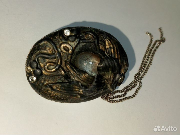 Старинная брошь винтажная антикварная брошка