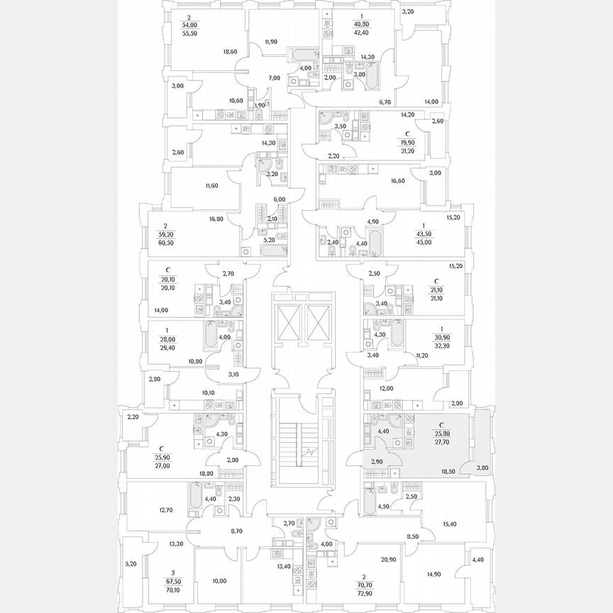 Квартира-студия, 27,7 м², 3/13 эт.