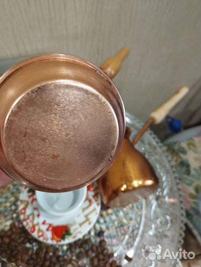 Турка для кофе медная