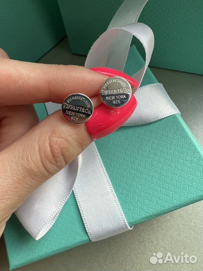 Серебряные серьги Tiffany