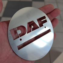 Эмблема из нержавейки с логотипом DAF к-т 2 штуки