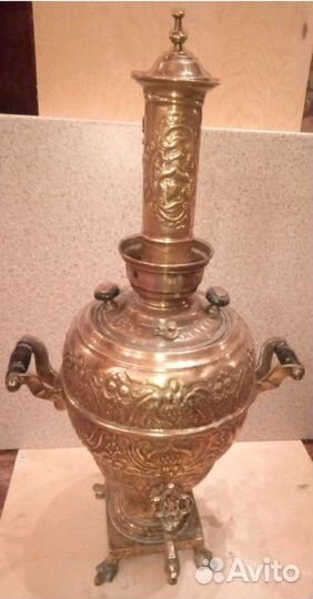 Самовар с чеканкой угольный арабский