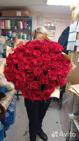 Розы 51 штука 25 роз 101 роза