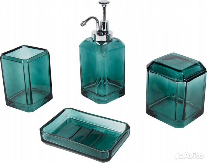 Стакан для зубных щёток Loa стекло цвет зелёный