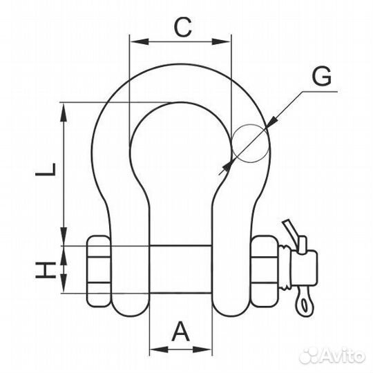 Скоба омегообразная G2130 3,25