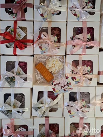 Свечи и саше в подарок гостям на свадьбе