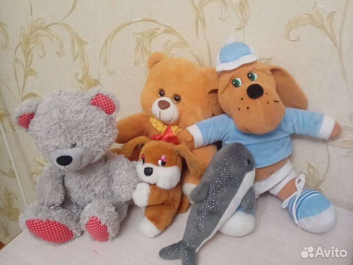 Игрушки мягкие б/у