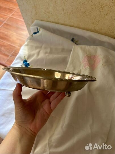 Конфетница мельхиор СССР