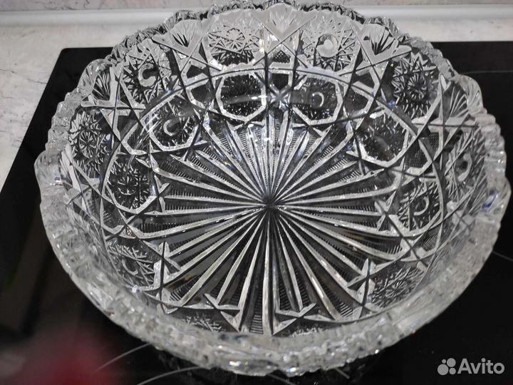 Хрустальная ваза, салатники